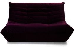 Leader Lifestyle Kiss Regular Velvet Sofa - Purple